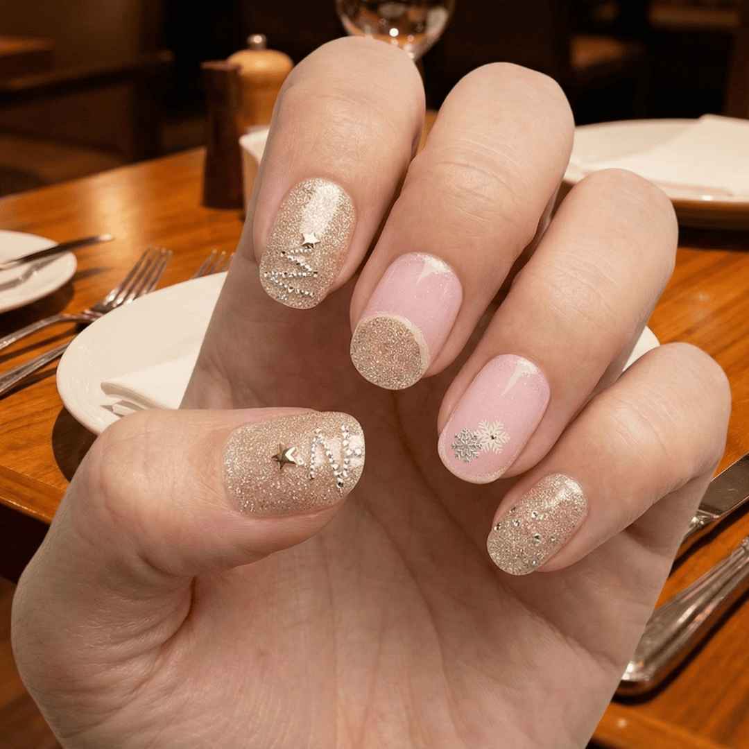 ג'ל ורוד עם זהב