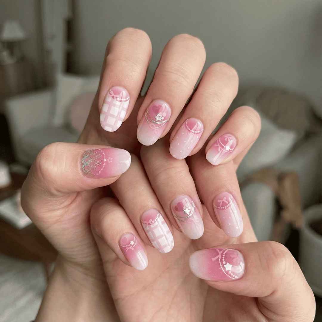 ג'ל ורוד עם ציורים