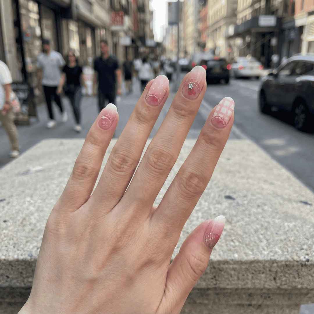 ג'ל ורוד עם ציורים