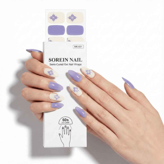 ג'ל סגול עם דוגמאות