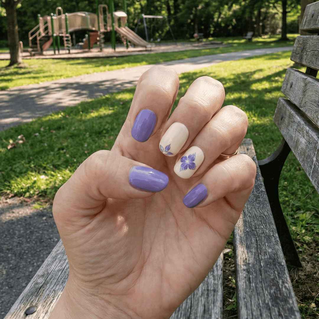 ג'ל סגול עם דוגמאות