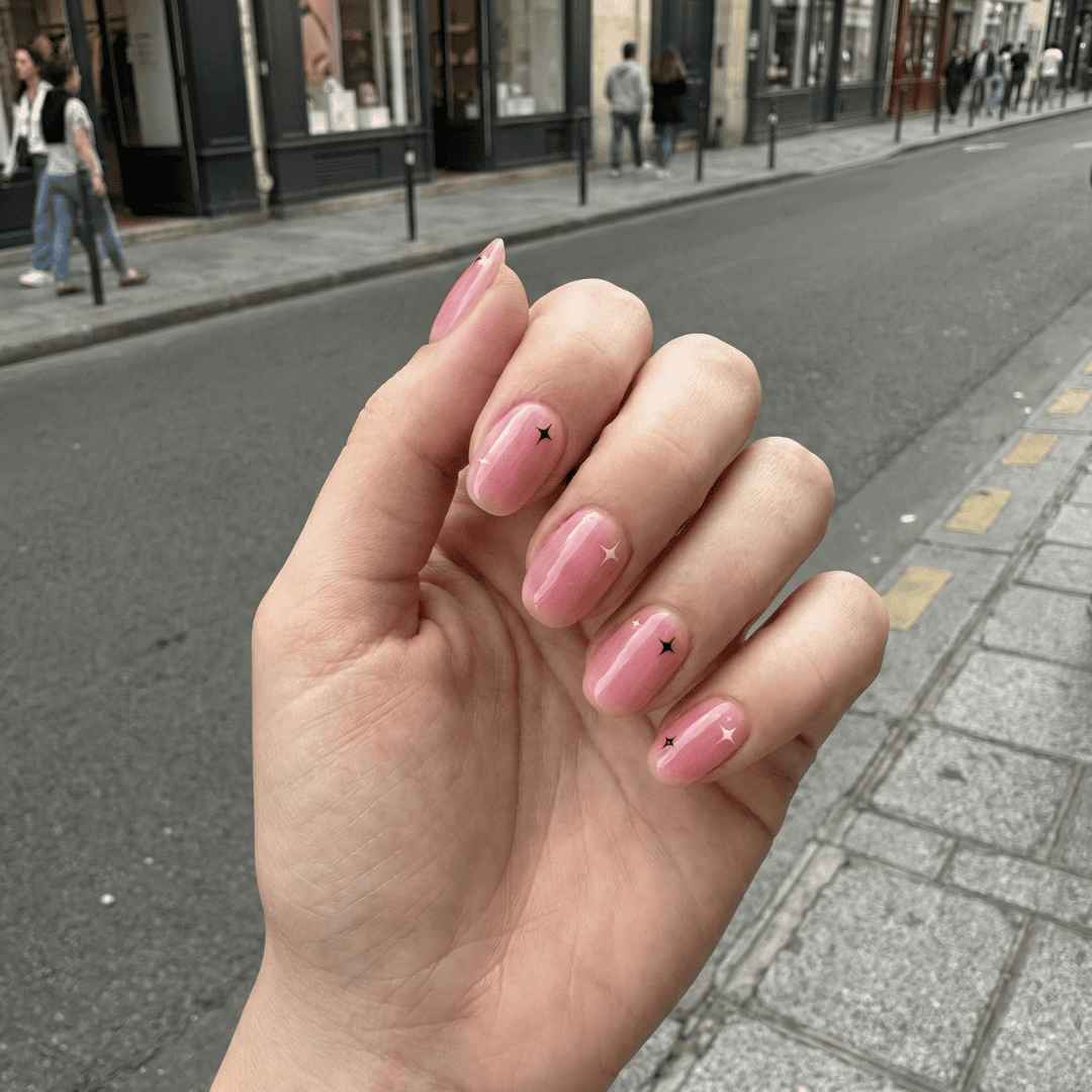 ג'ל ורוד עם כוכבים