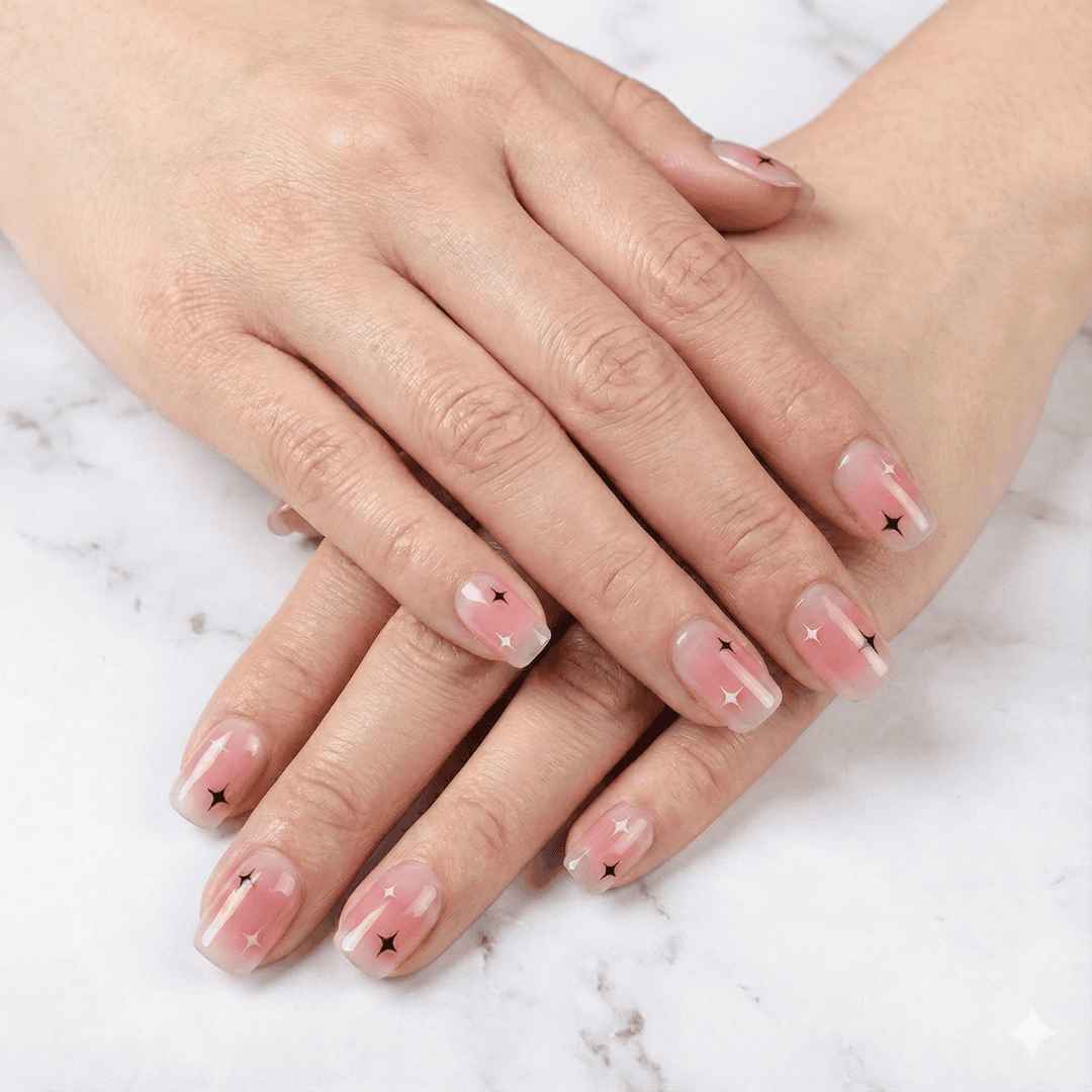 ג'ל ורוד עם כוכבים