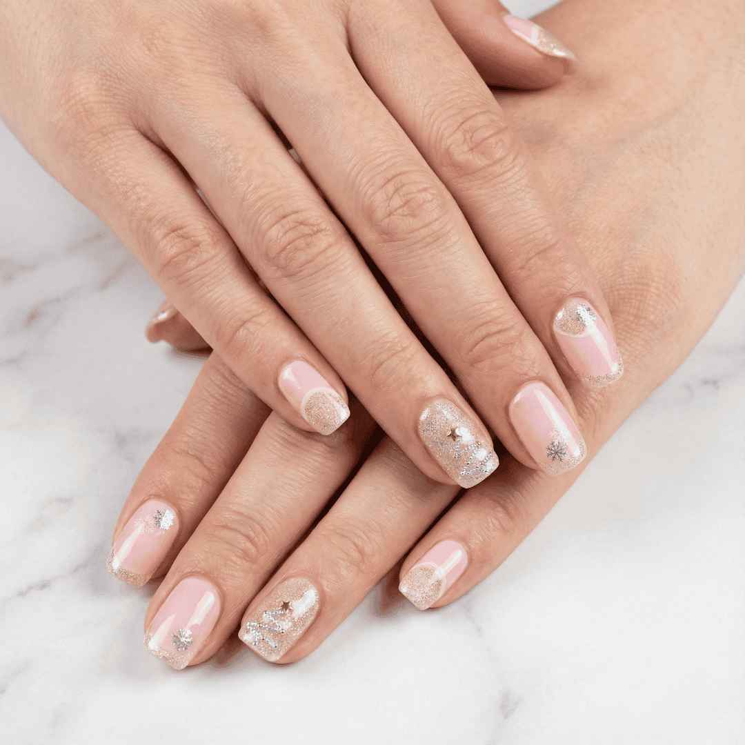 ג'ל ורוד עם זהב