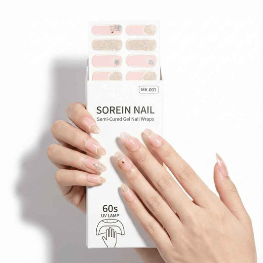 ג'ל ורוד עם זהב