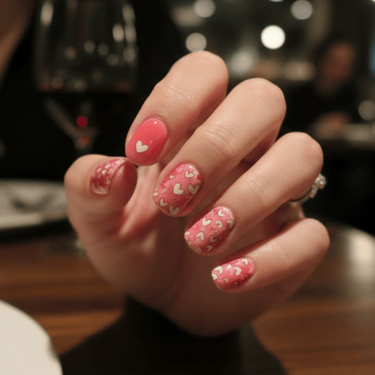 ג'ל לבבות ורוד