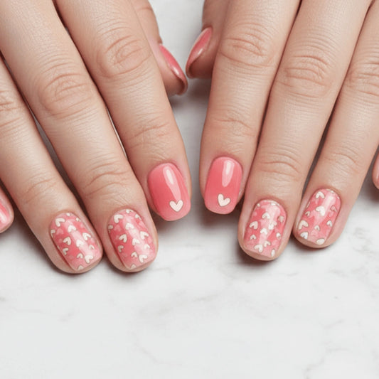 ג'ל לבבות ורוד