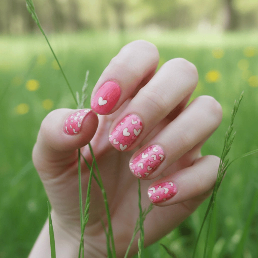 ג'ל לבבות ורוד